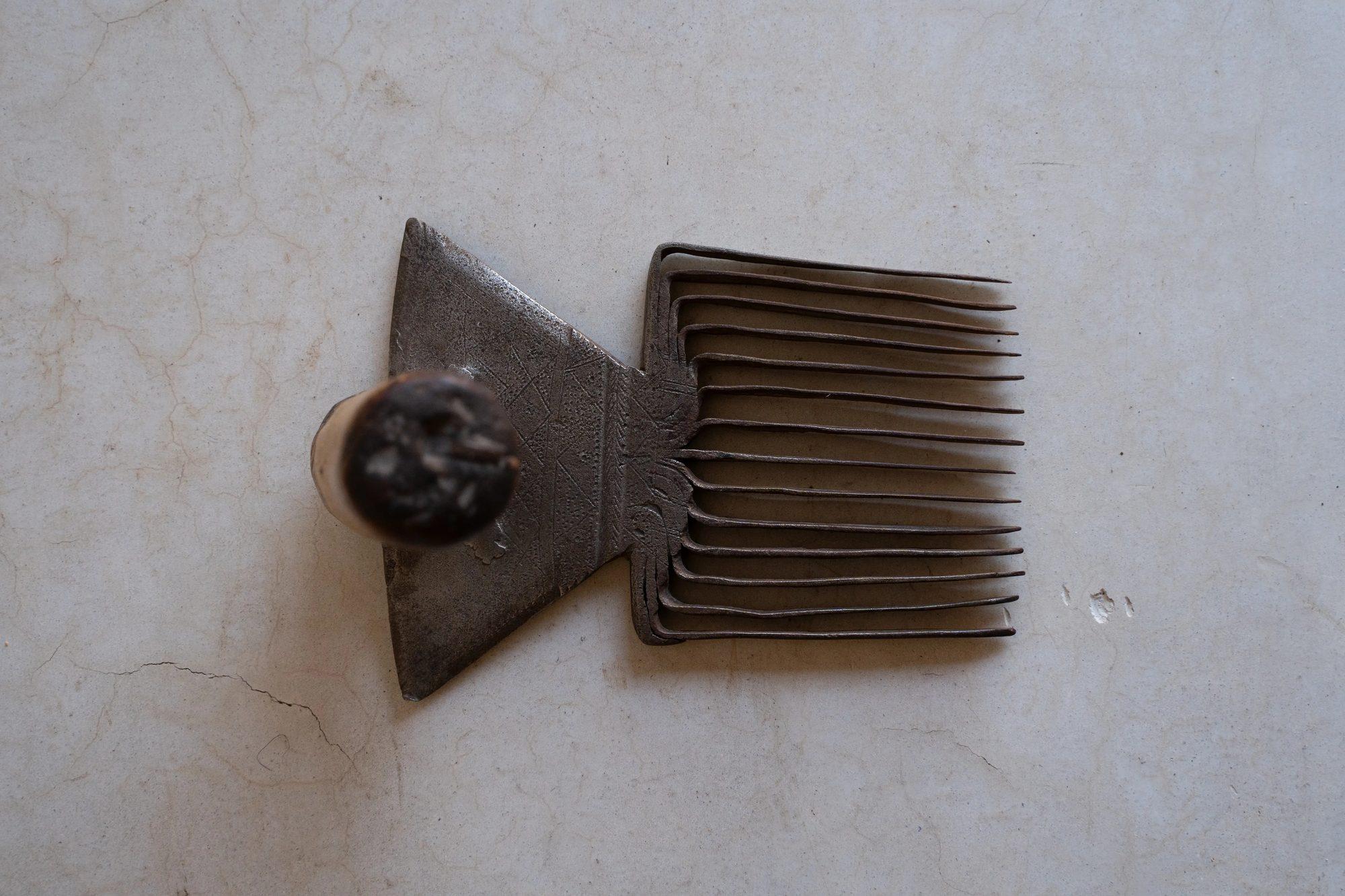 Antique Comb Used for Weaving Moroccan Rugs