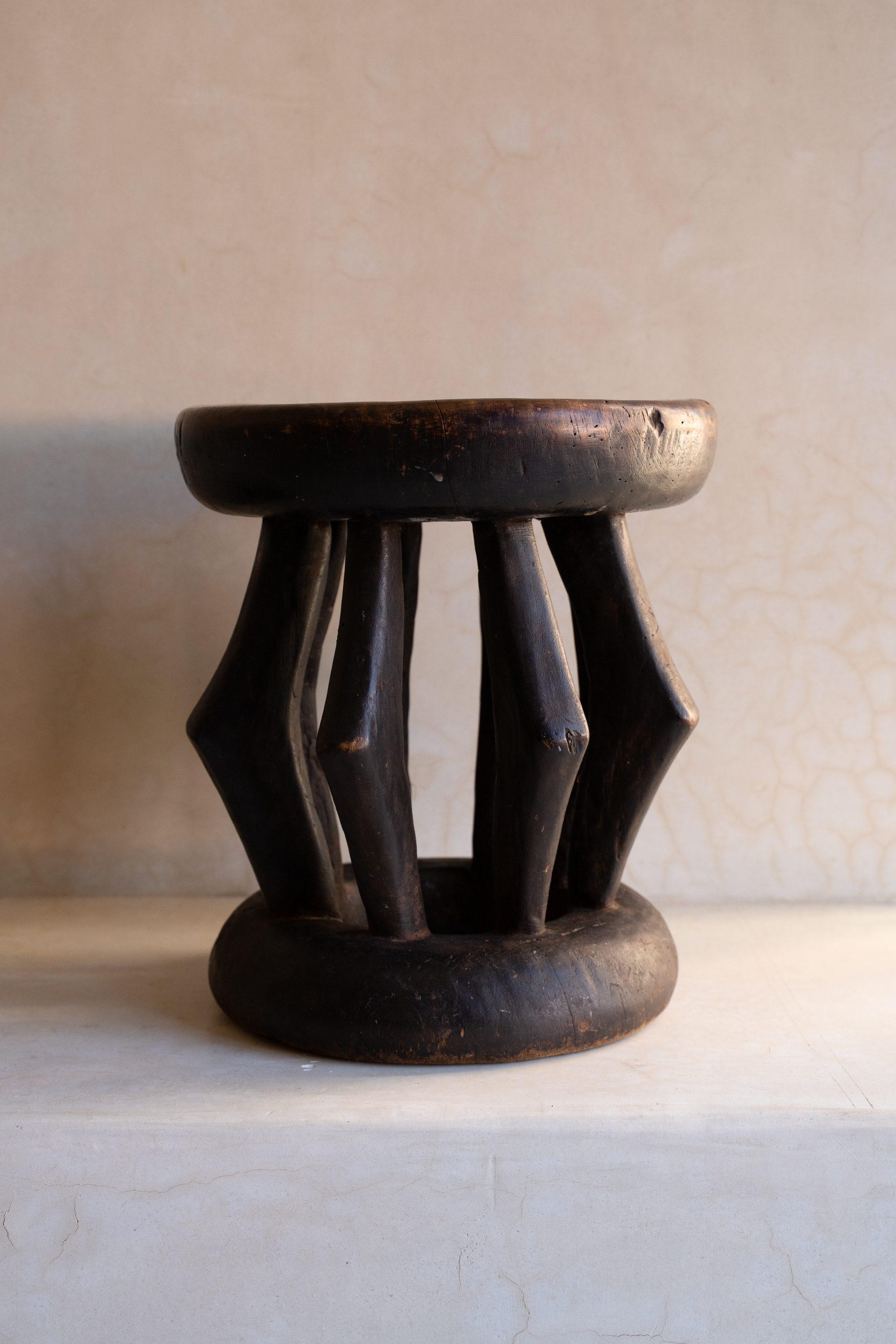 Wooden Carved Stool